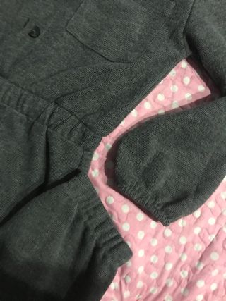 Mono entero gris ZARA