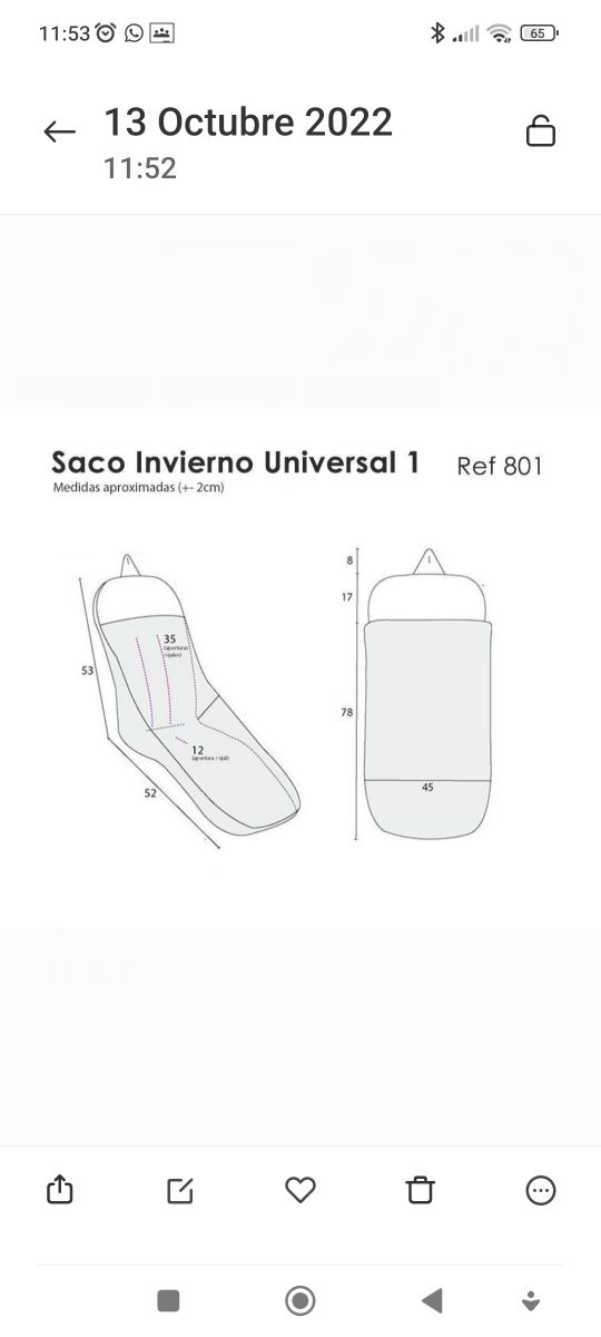 Sacós silla fuli & c. para silla doble o gemelos
