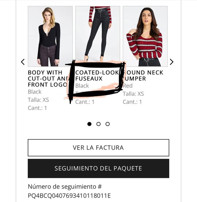 Pantalón PIEL SINTÉTICA GUESS 26