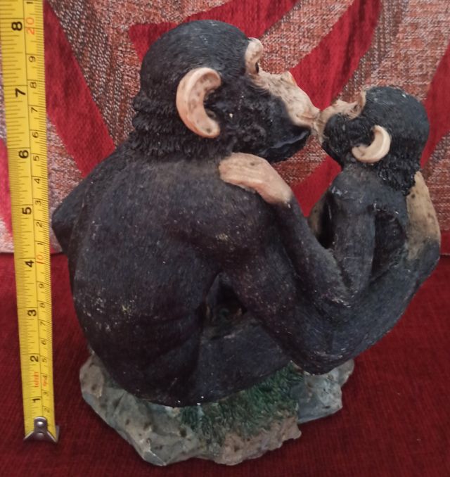 FIGURA MAMA Y BEBE MONO