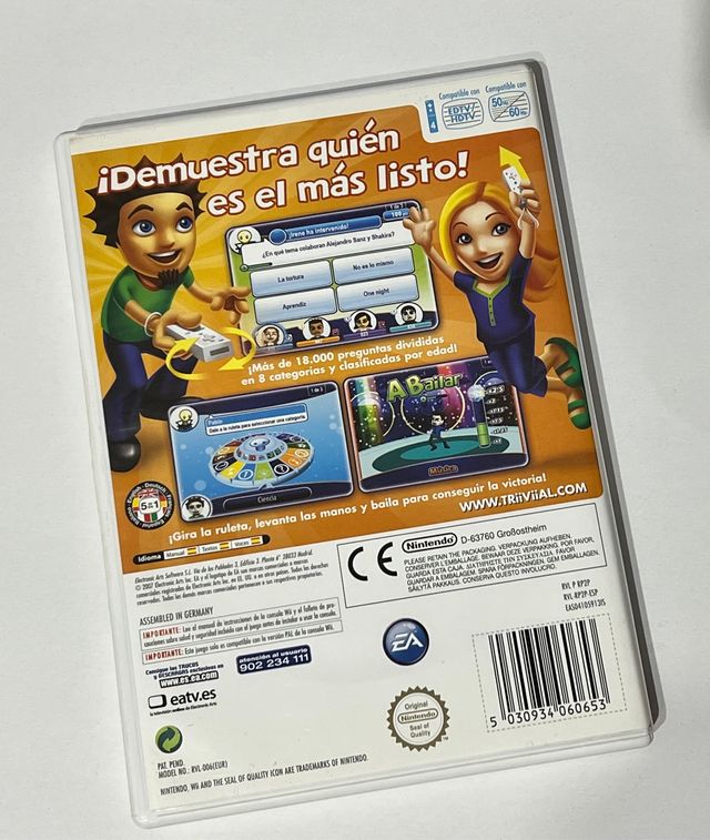 TRIIVIIAL TRIVIAL WII NINTENDO PAL ESPAÑA MANUALES