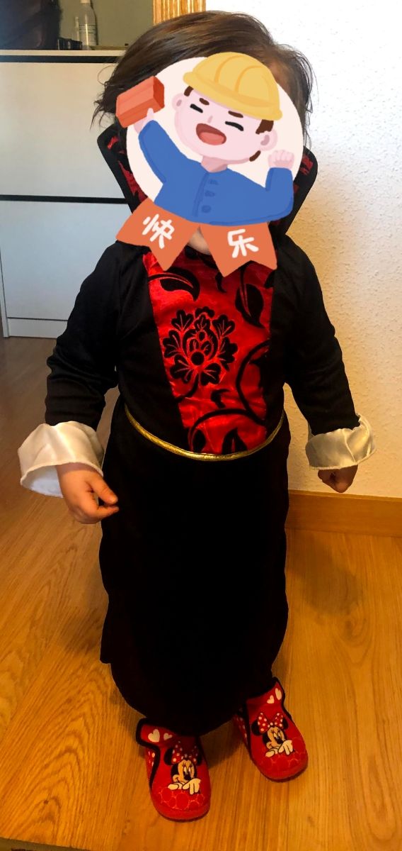 Disfraz Halloween vampiro. 12-24 meses