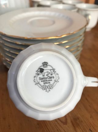 Juego de café SANTA CLARA antiguo