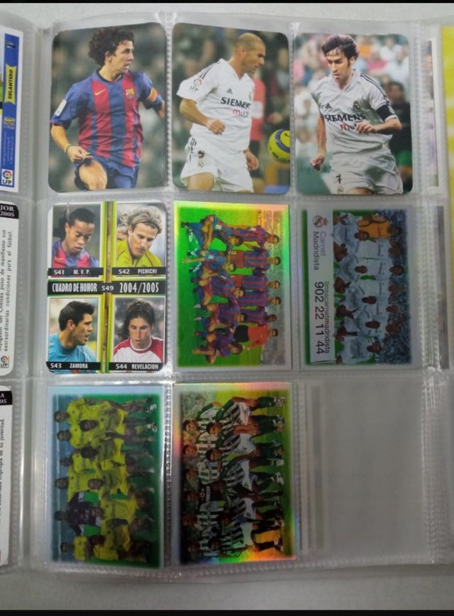 Las fichas de la liga 2006