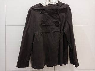 chaqueta/gabardina entretiempo marrón premama