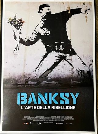 Poster Banksy. " L'arte della ribellione ". Italia