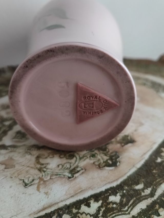 Royal Dux | Exclusivo y Antiguo Jarron Porcelana