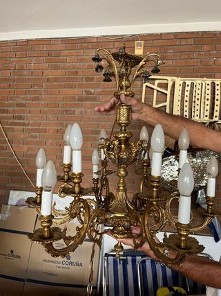 Lámpara bronce