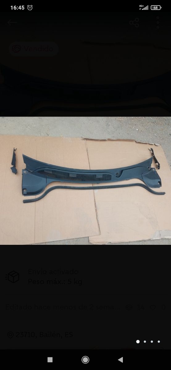 vierte aguas Renault Megane 2