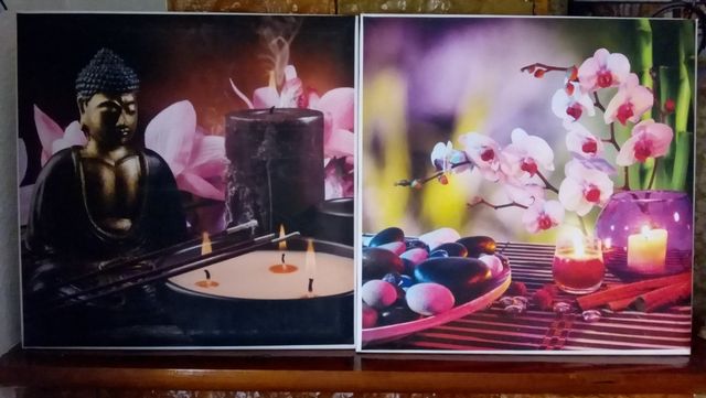 Lote de cuadros buda