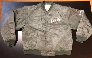 Blouson Bomber Levi's Vintage Cuir - Années 90 - Taille XL - Occasion