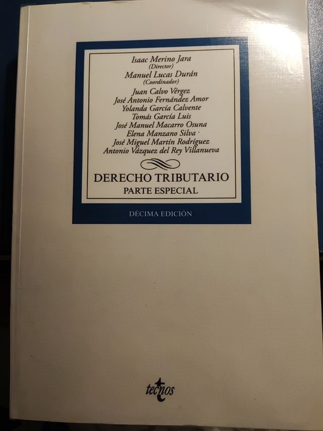 Derecho tributario. Parte especial