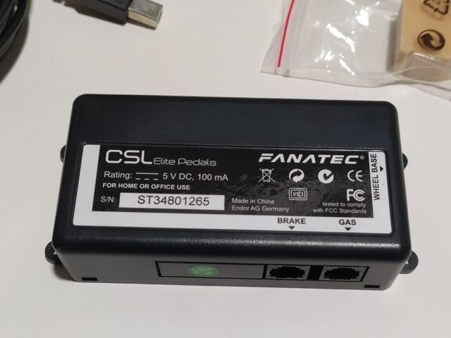 Centralita pedales fanatec CSL Elite