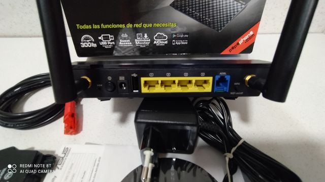 MODEM ROUTER WIFI ASUS ADSL 300 MBPS DSL-N14U