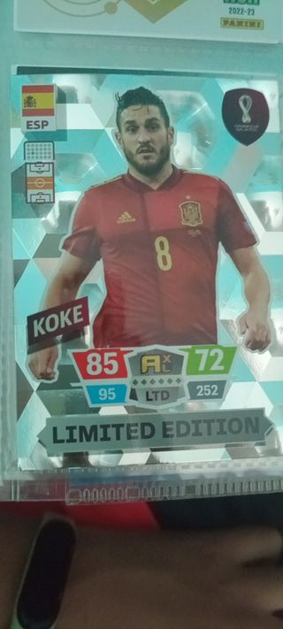 Cromo Koke Edición limitada Adrenalyn XL (mundial)