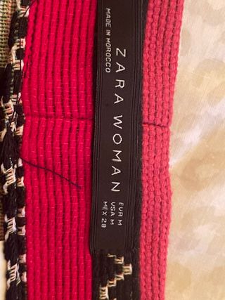 Falda Zara corta T. M