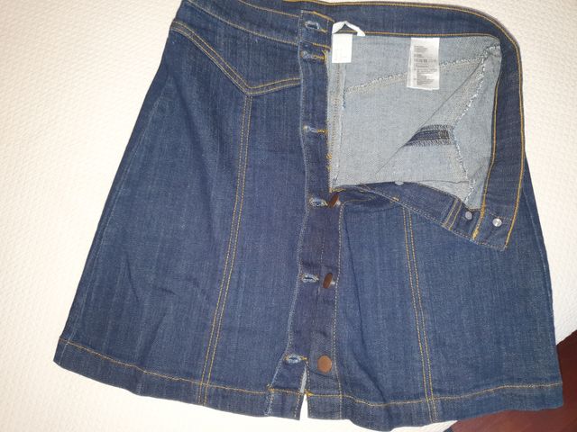 Minigonna jeans stile anni '90