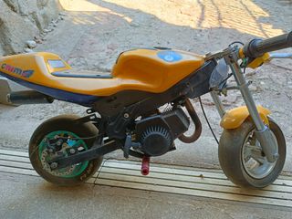 Minimoto Trofeo 49CC Compatto Motors - Rosso/Blu, Motore 2 Tempi 6CV - Foto 5