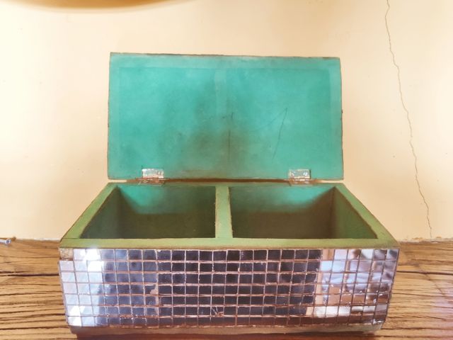 Precioso y antiguo joyero de cristales años 60-70