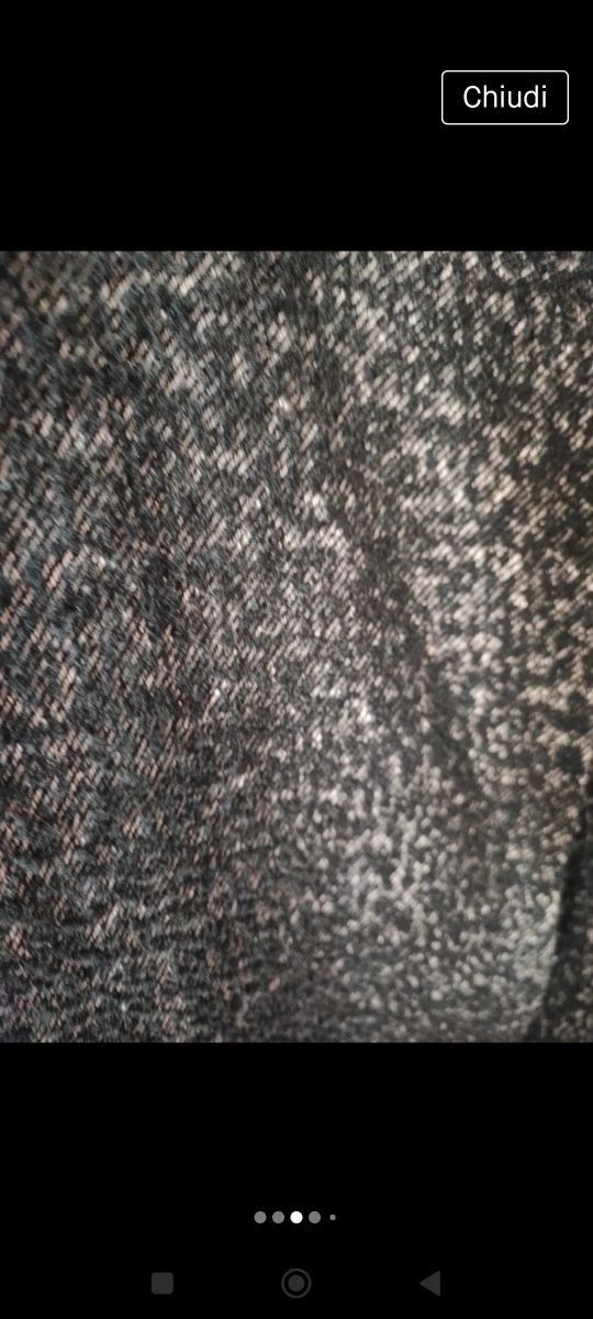 cappotto lana H&m taglia 42 nero e beige