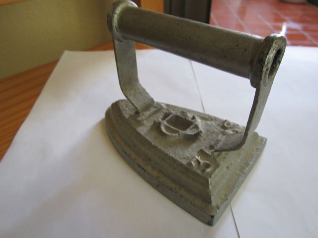 PLANCHA DE ACERO AÑOS 40-50 MACIZA