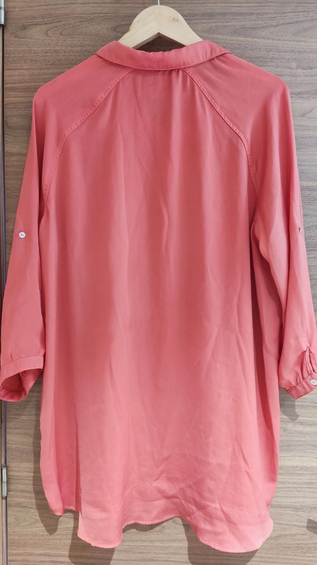 Camisa larga coral