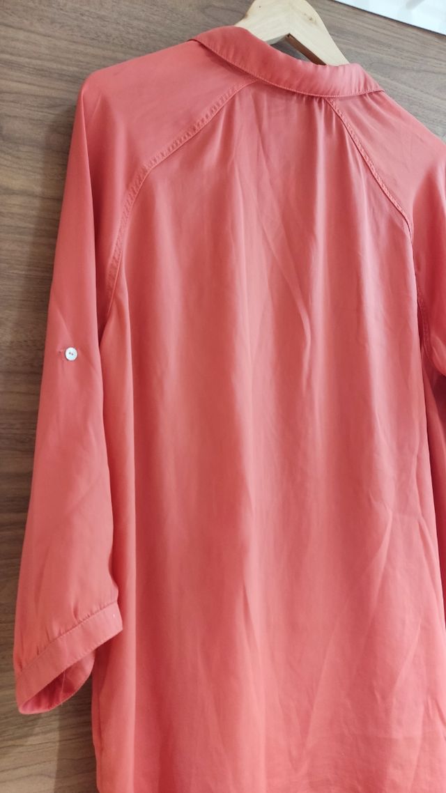 Camisa larga coral