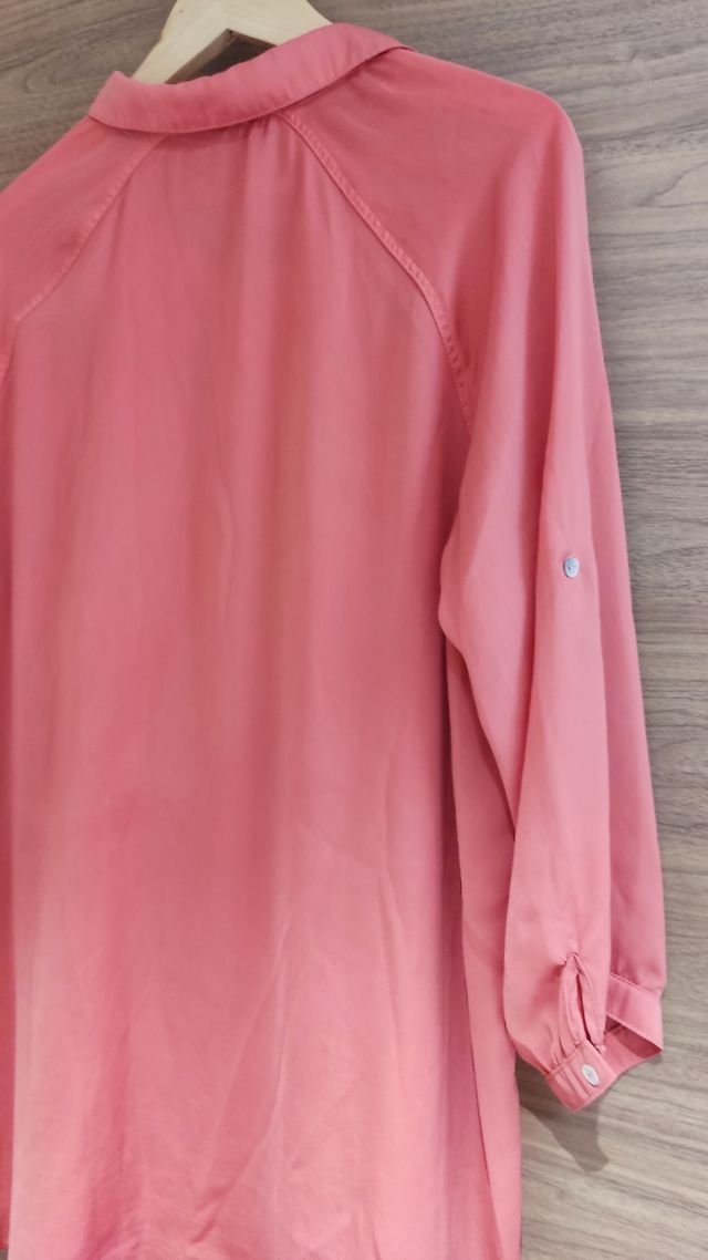 Camisa larga coral