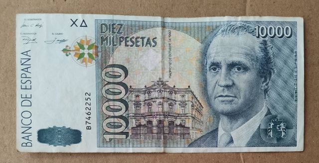 Billete 10000 pesetas año 1992