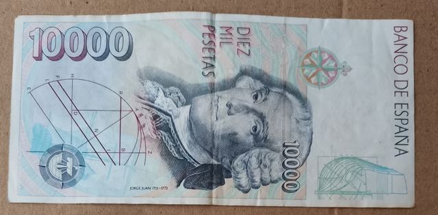 Billete 10000 pesetas año 1992