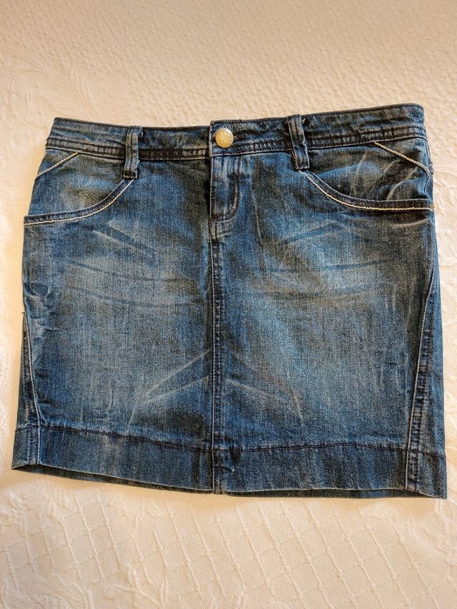 Minifalda denim SFERA (Talla 38)