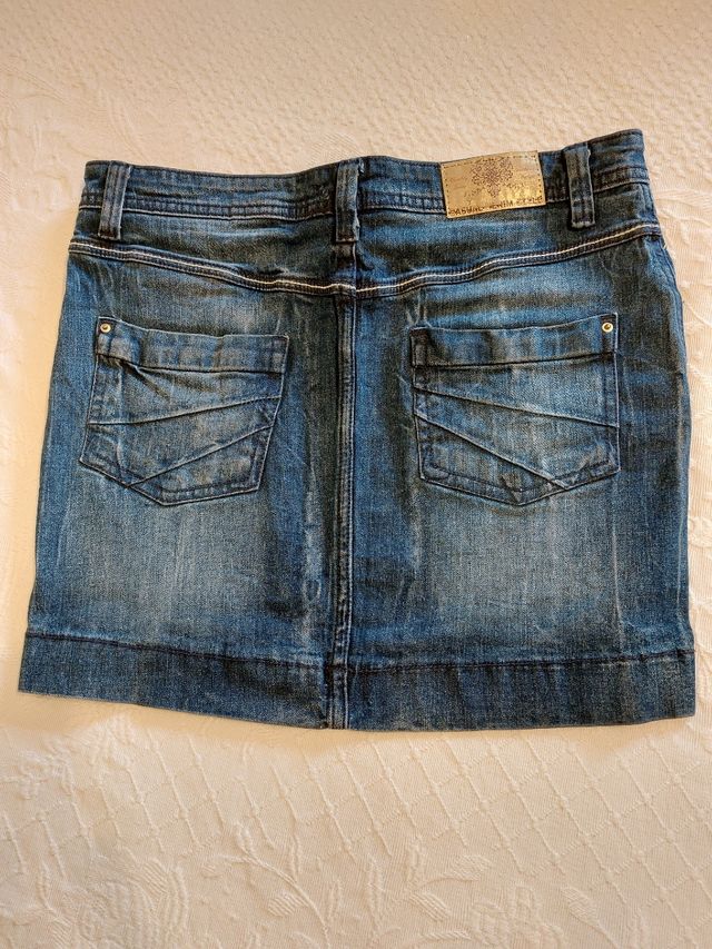 Minifalda denim SFERA (Talla 38)