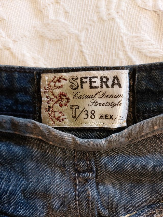 Minifalda denim SFERA (Talla 38)