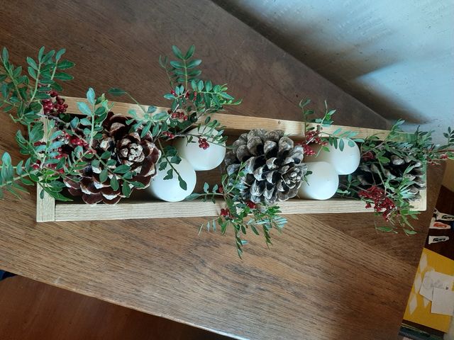 centro de mesa navideño