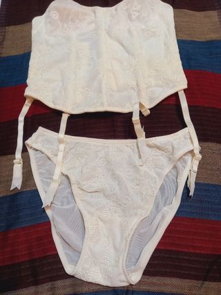 conjunto lencería novia 