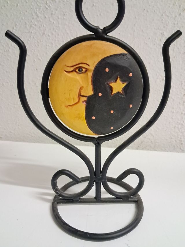 Portavelas de hierro