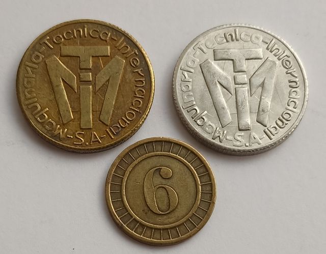 Lote 3 Tokens Maquinaria Técnica