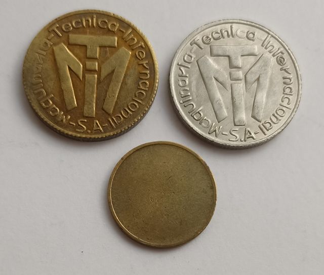 Lote 3 Tokens Maquinaria Técnica