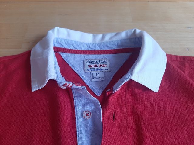 Polo Sfera Kids color rojo, niño 14 años