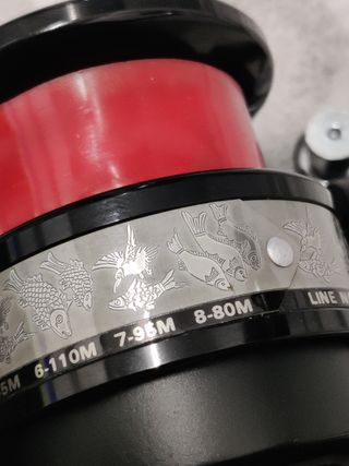 carrete Omega 580 con caja.