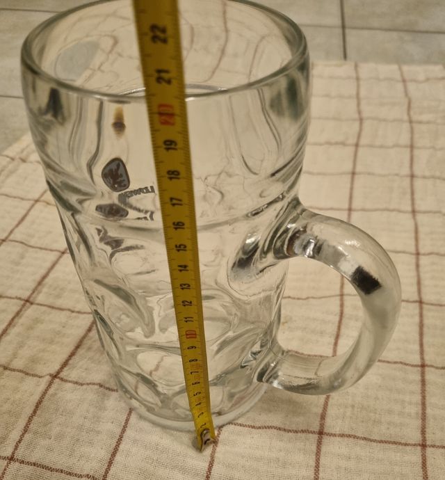 bicchiere boccale birra Löwenbräu grande da 1,2 lt