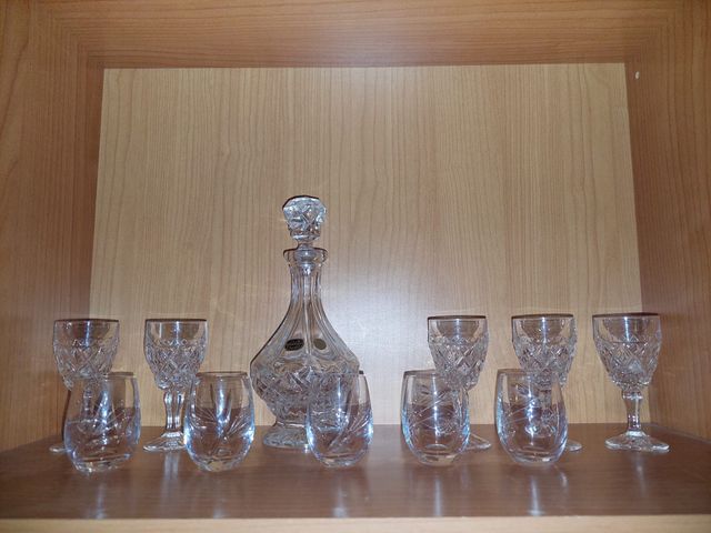 JUEGO CRISTAL BOHEMIA LICOR NUEVO