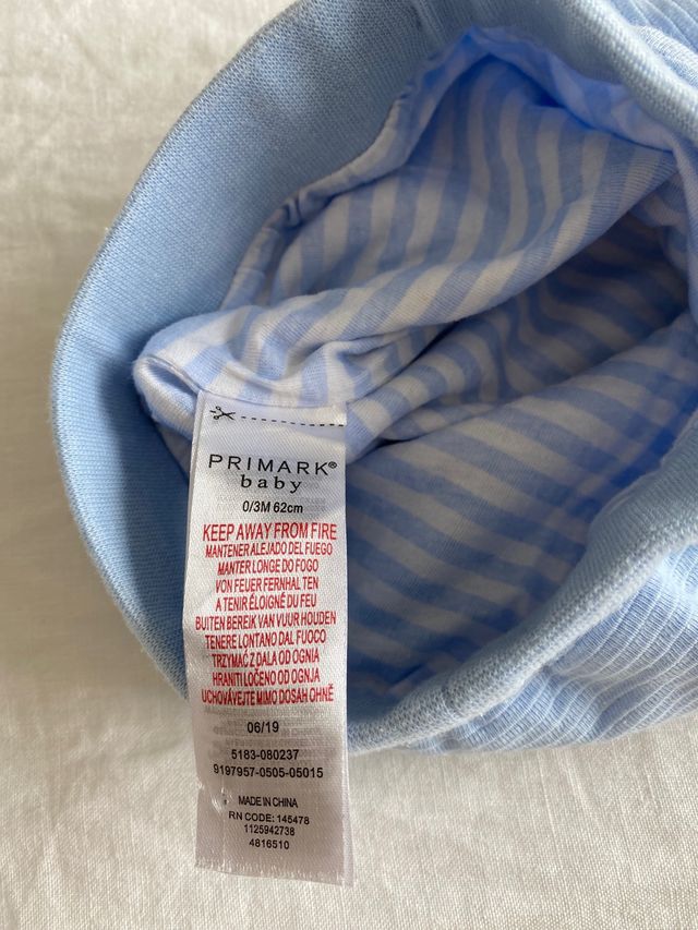 Conjunto abrigado azul claro - unisex