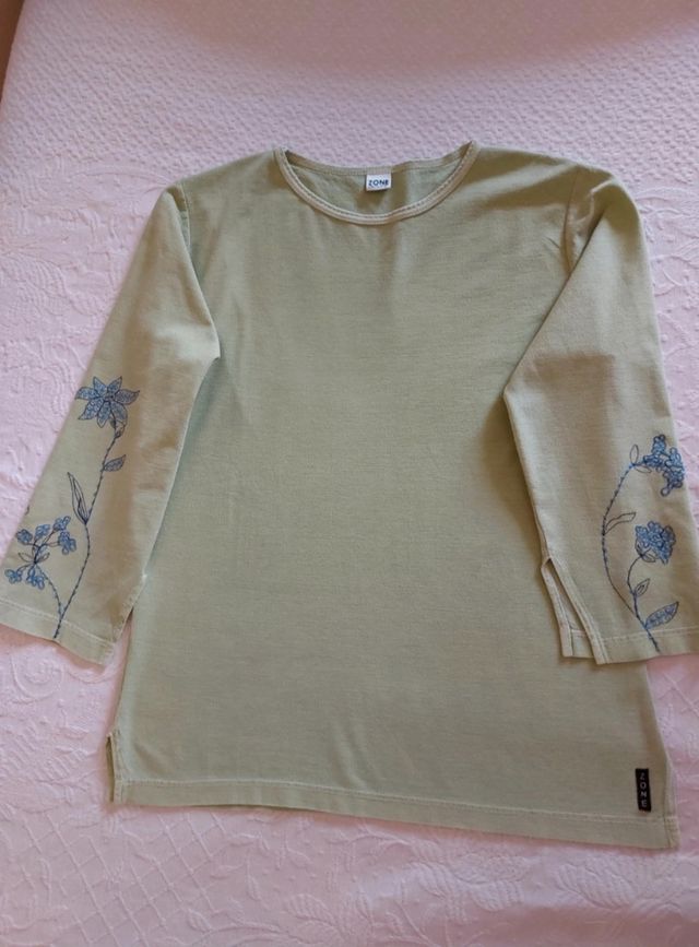 Camiseta verde algodón (Talla XL)