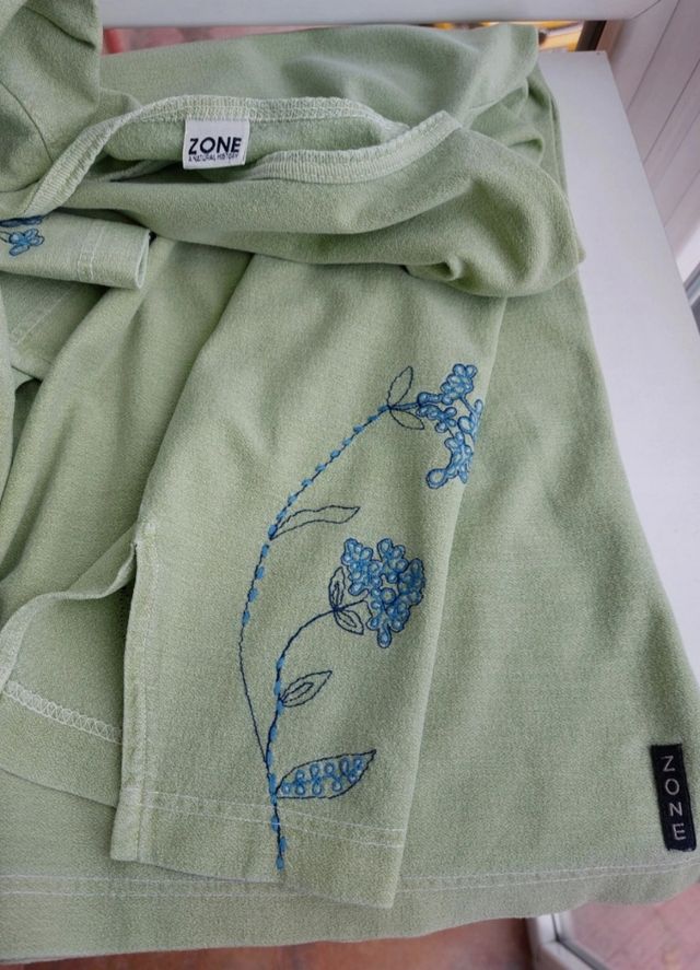 Camiseta verde algodón (Talla XL)