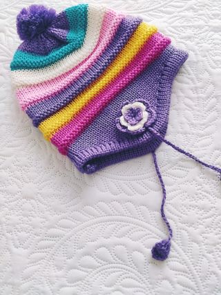 Gorro de lana multicolor 