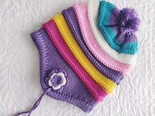 Gorro de lana multicolor 