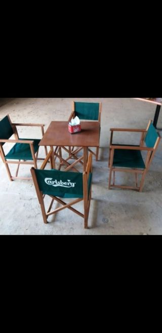 MESA Y 4 SILLAS TERRAZA CARLBERG 195€
