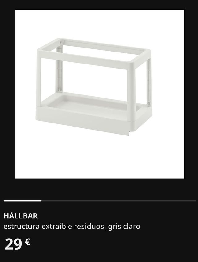 Estructura extraible residuos IKEA