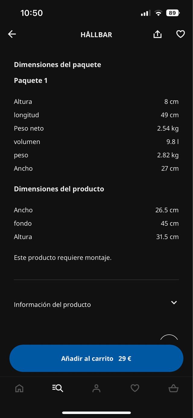 Estructura extraible residuos IKEA